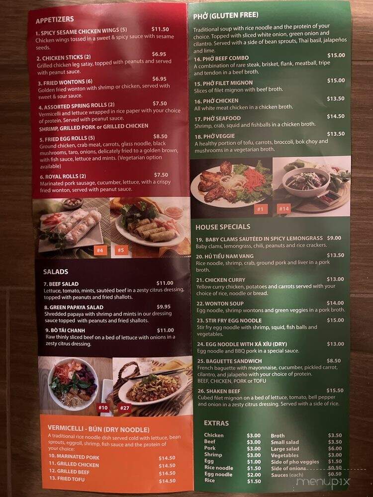 Pho Chala - Canoga Park, CA menu_pic