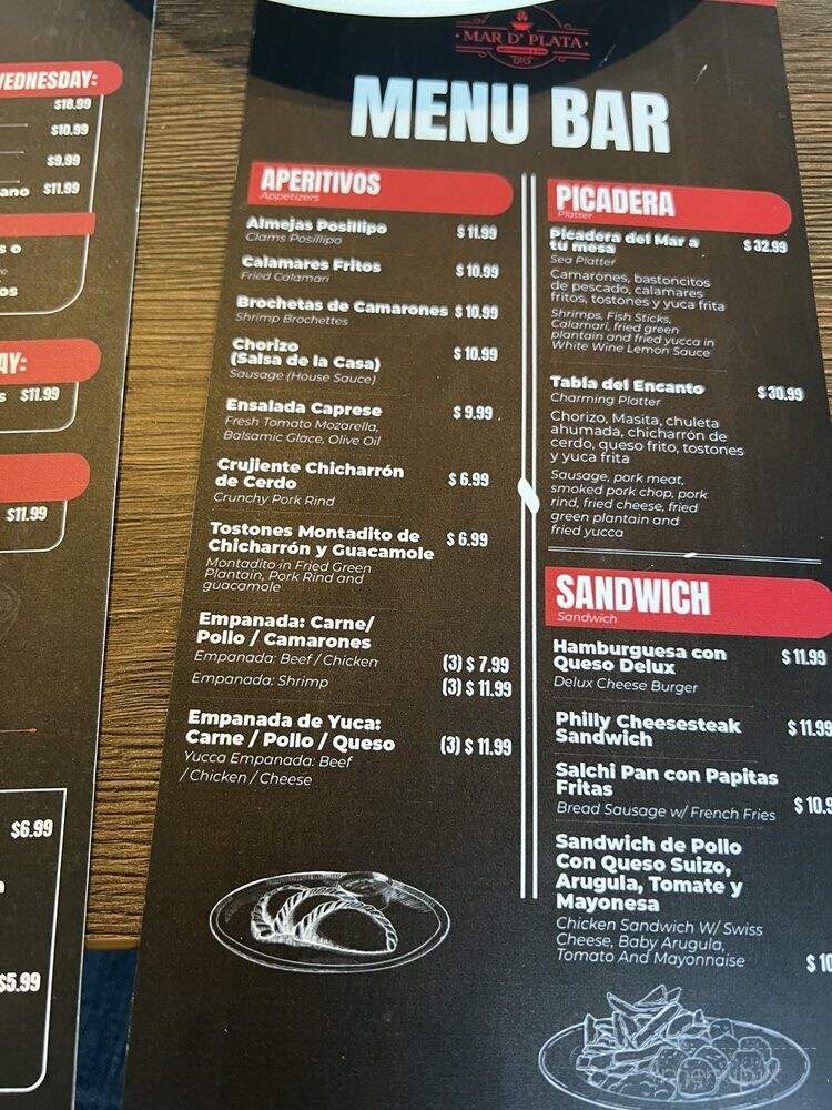 Mar D Plata - West Palm Beach, FL menu_pic