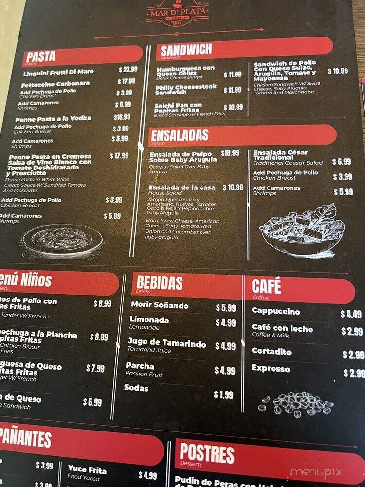 Mar D Plata - West Palm Beach, FL menu_pic