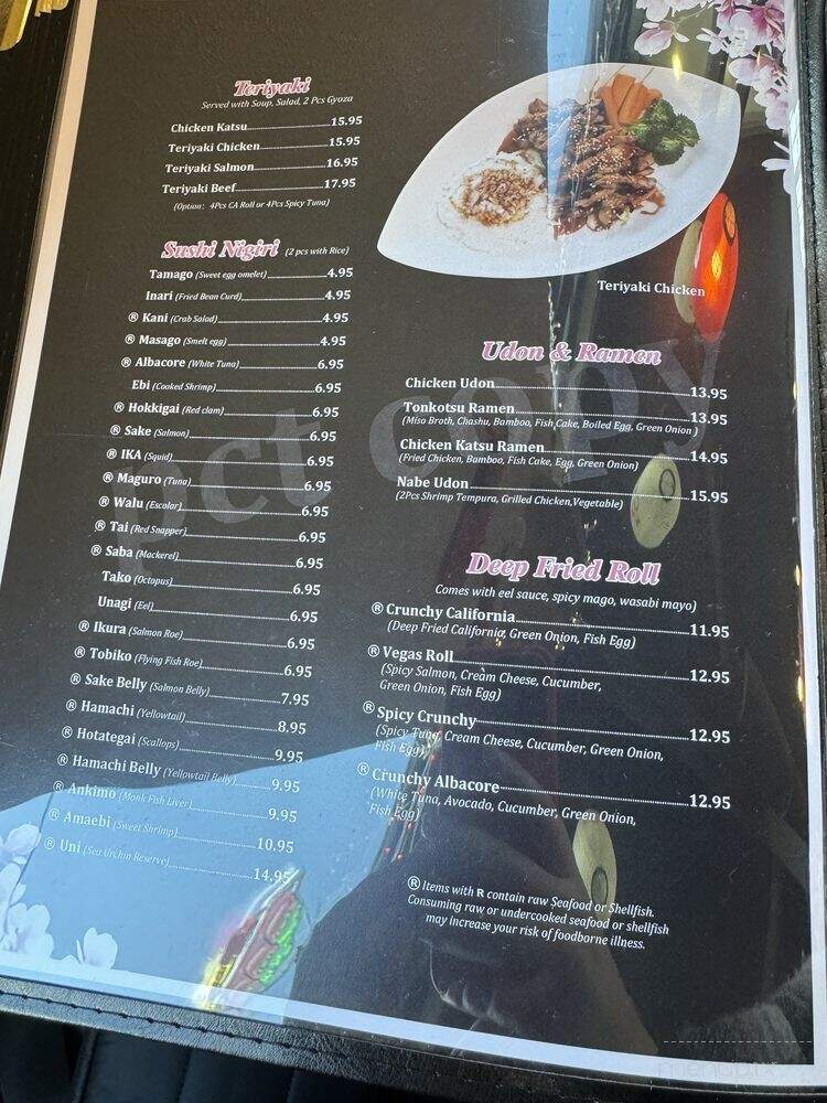 Yosu Sushi - Portland, OR menu_pic