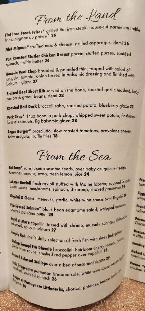 Tavolo Italian Kitchen and Bar - Boynton Beach, FL menu_pic