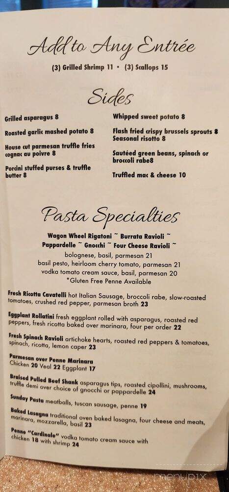 Tavolo Italian Kitchen and Bar - Boynton Beach, FL menu_pic