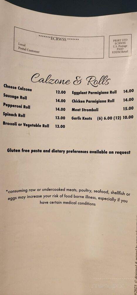 Tavolo Italian Kitchen and Bar - Boynton Beach, FL menu_pic