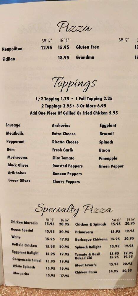 Tavolo Italian Kitchen and Bar - Boynton Beach, FL menu_pic