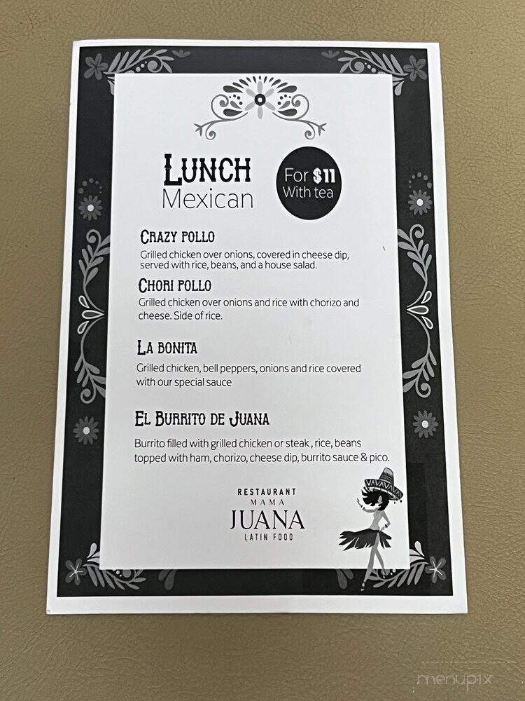 Mama Juana Latin Fusion - Spartanburg, SC menu_pic