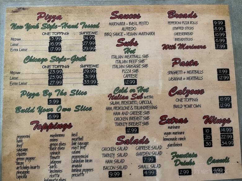 Saint Joe's Pizza - Gainesville, TX menu_pic