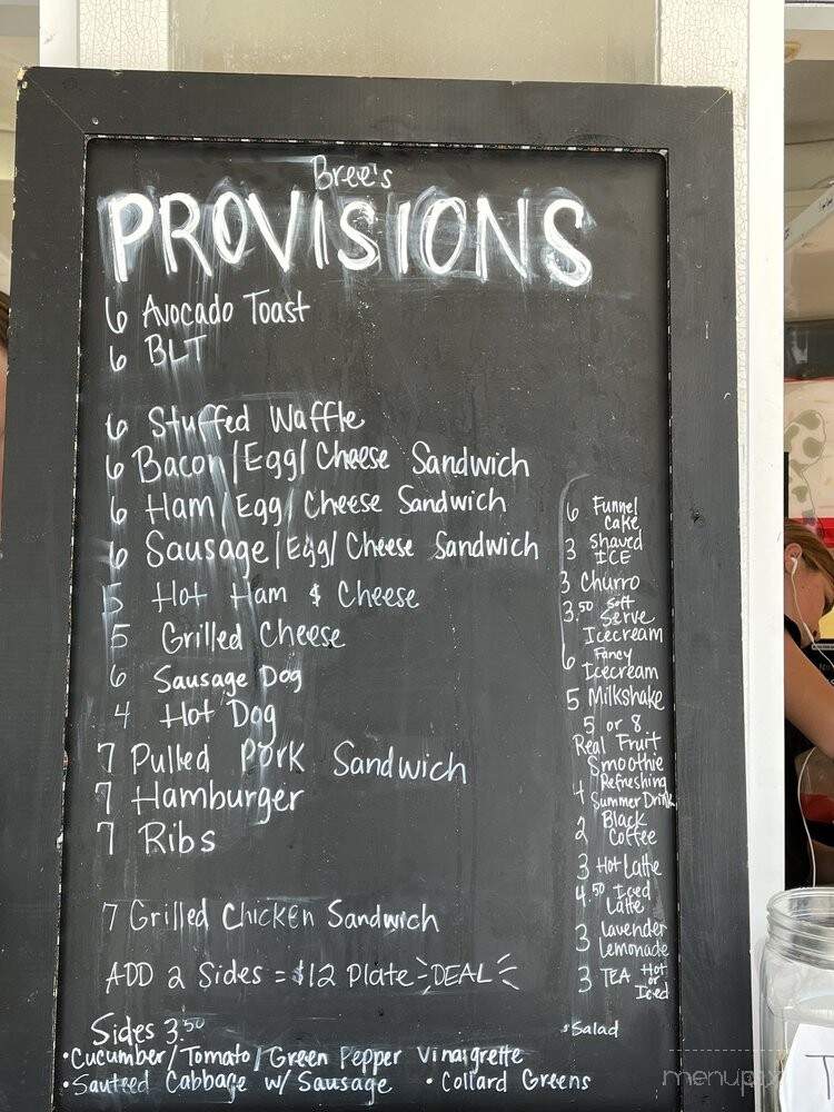 Brees Provisions - Brooksville, FL menu_pic