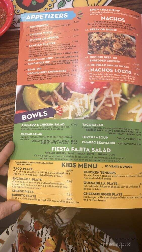 Pedro's Tacos & Tequila - Pace, FL menu_pic