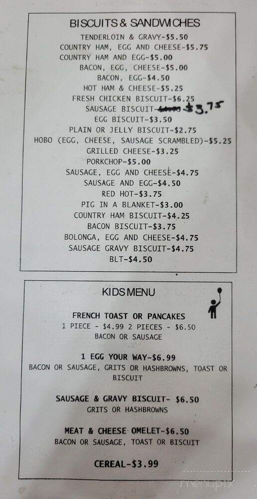 The Frying Pan - Smithfield, NC menu_pic