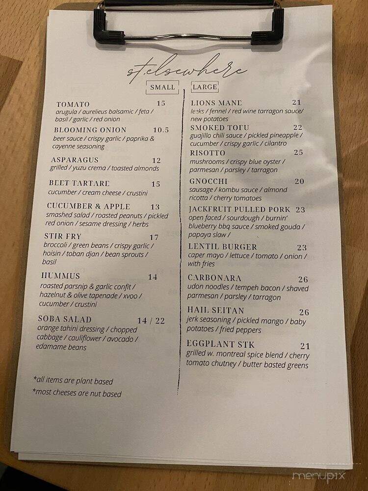 St. Elsewhere - Ottawa, ON menu_pic