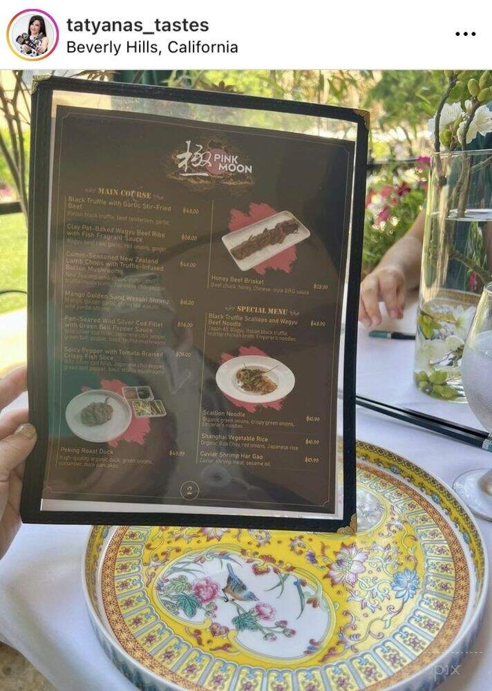Pink Moon - Beverly Hills, CA menu_pic