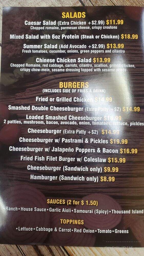 A's Kitchen - Burbank, CA menu_pic