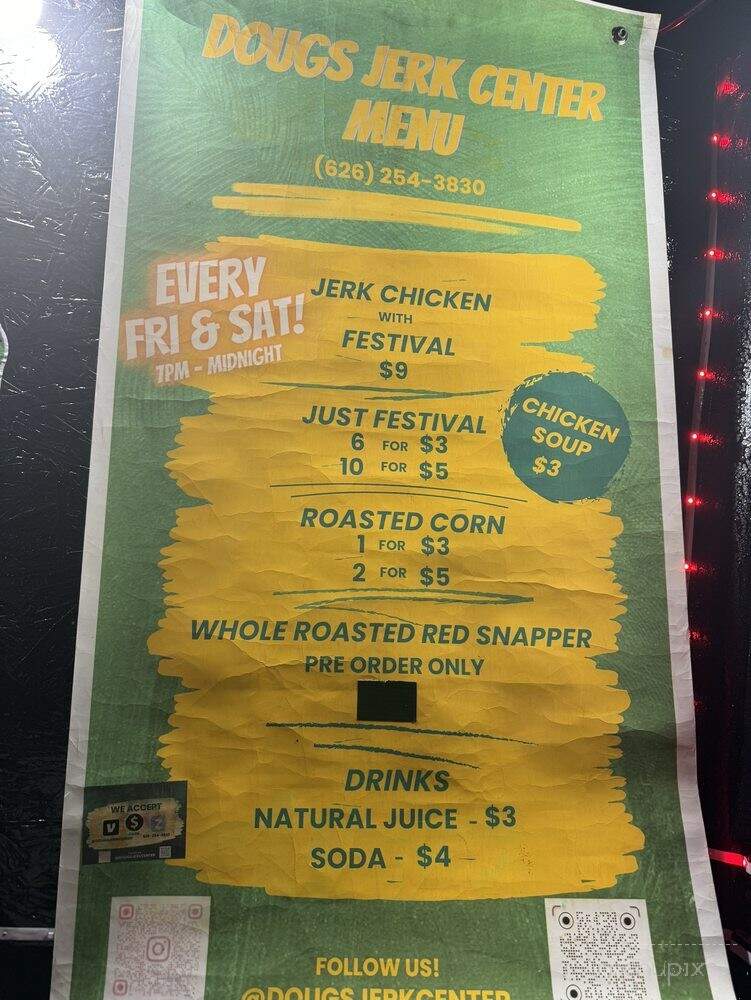 Dougs Jerk Center - Altadena, CA menu_pic