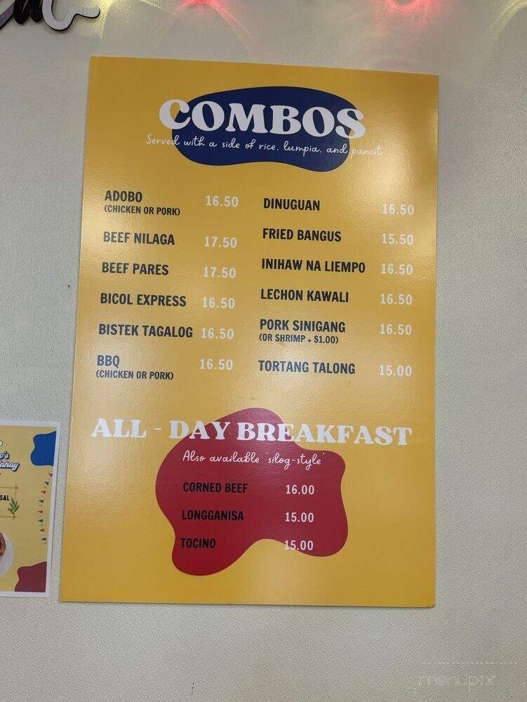 Capuno's Lutong Bahay - Santa Maria, CA menu_pic