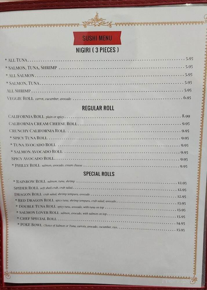 Asian Cuisine and Sushi House - Kannapolis, NC menu_pic