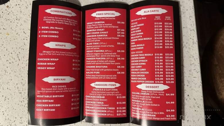 Curry Time - Pasadena, CA menu_pic