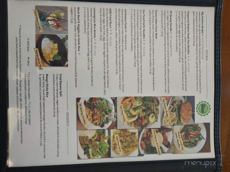 Vegan Fresh 2 U - Rancho Cordova, CA menu_pic