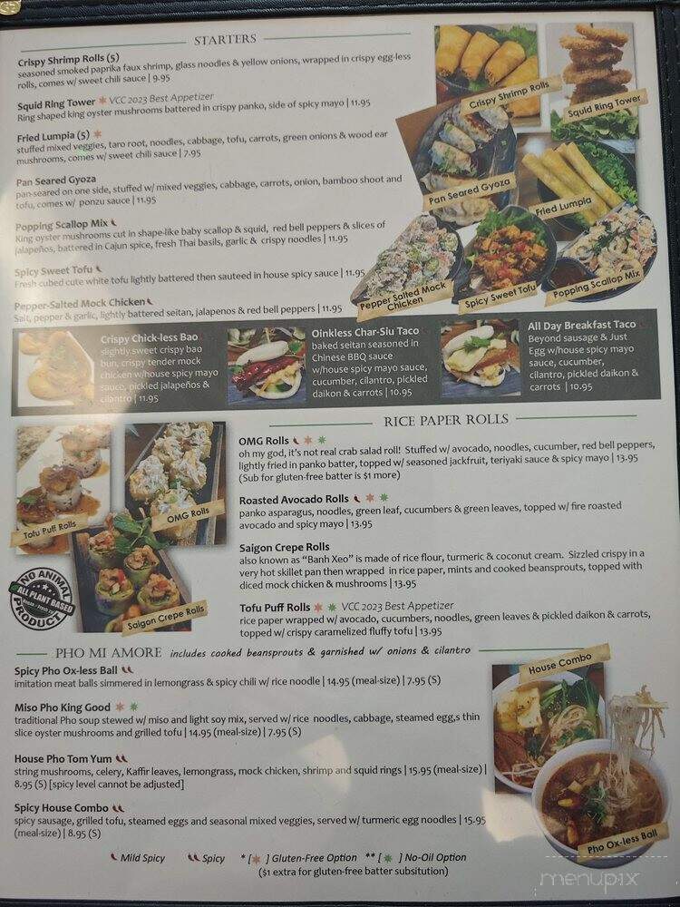 Vegan Fresh 2 U - Rancho Cordova, CA menu_pic