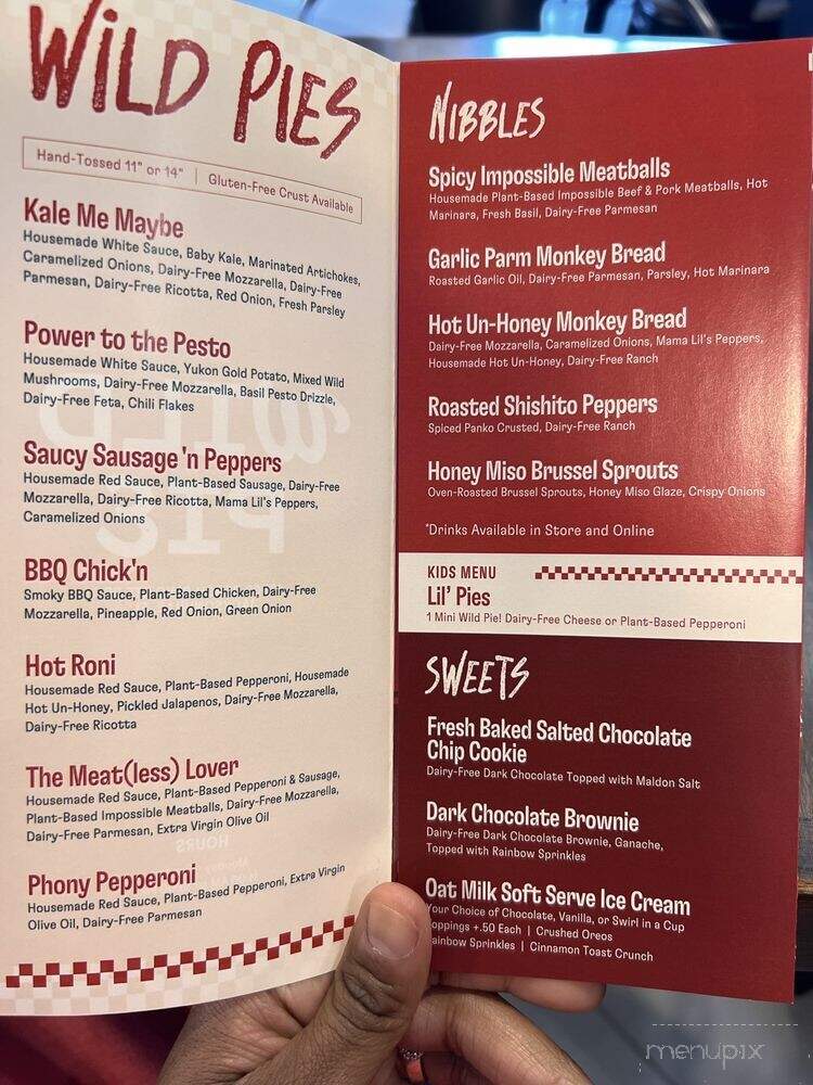 Wild Pie - Jacksonville, FL menu_pic