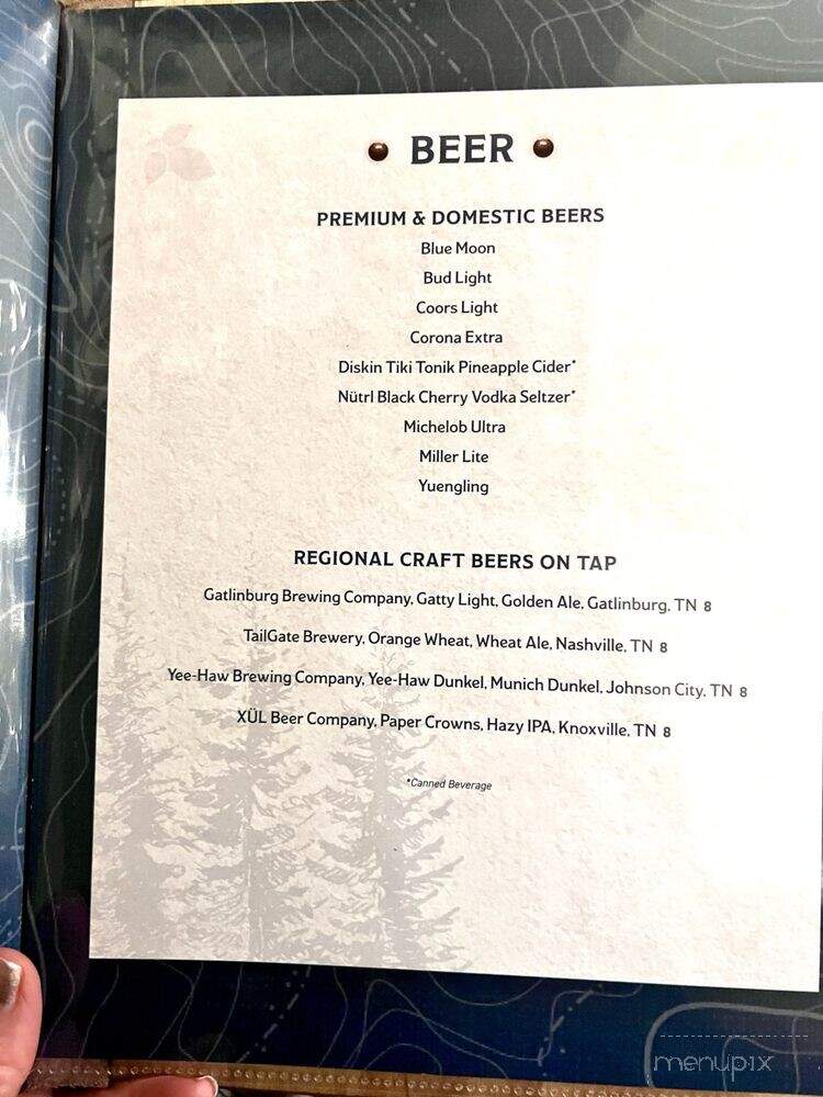 Ember and Elm - Pigeon Forge, TN menu_pic