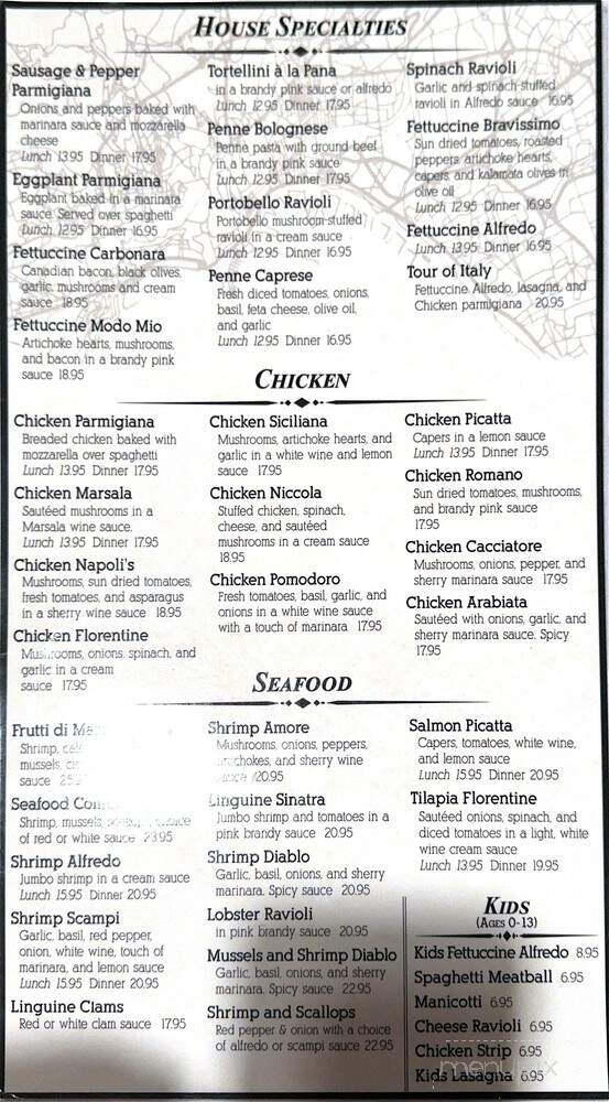 Napoli's Italian Restaurant - Cedar Rapids, IA menu_pic