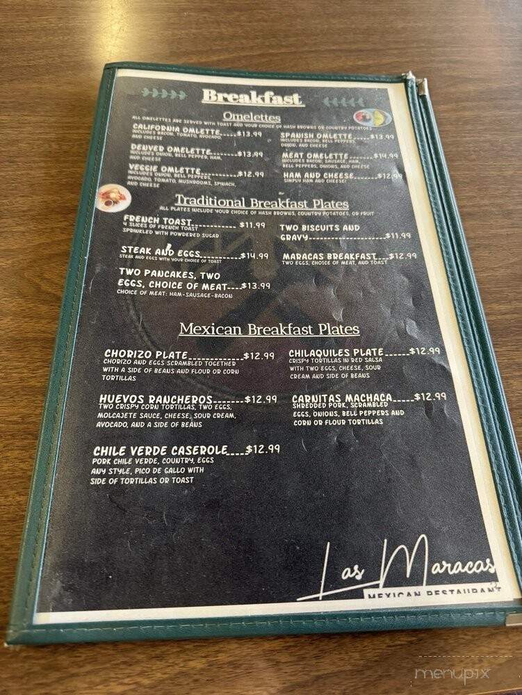 Las Maracas Mexican Restaurant - Woodland, CA menu_pic