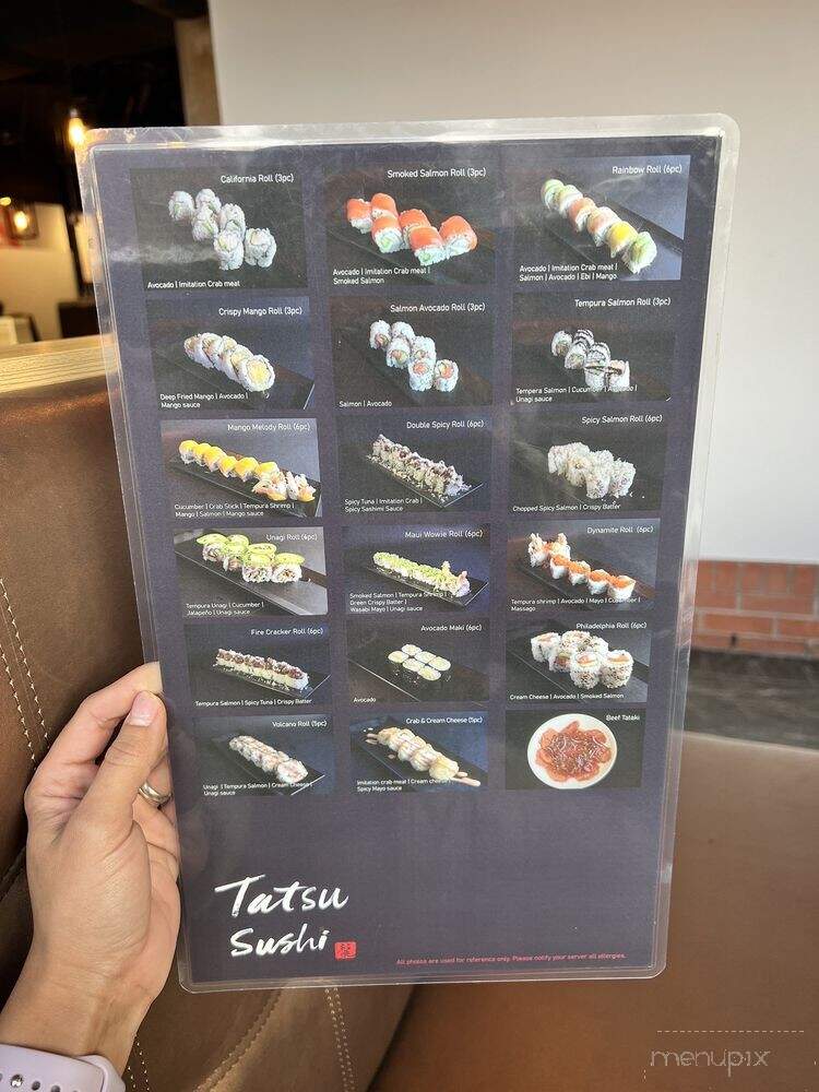 Tatsu Sushi - Edmonton, AB menu_pic