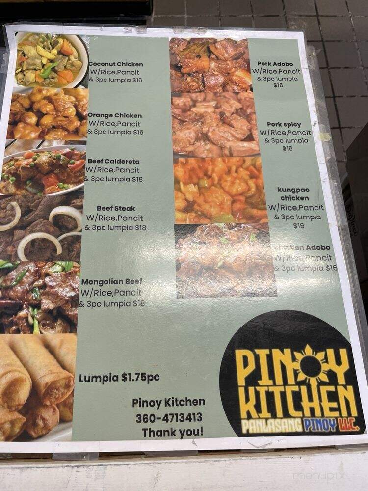 Pinoy Kitchen Panlasang Pinoy - Silverdale, WA menu_pic