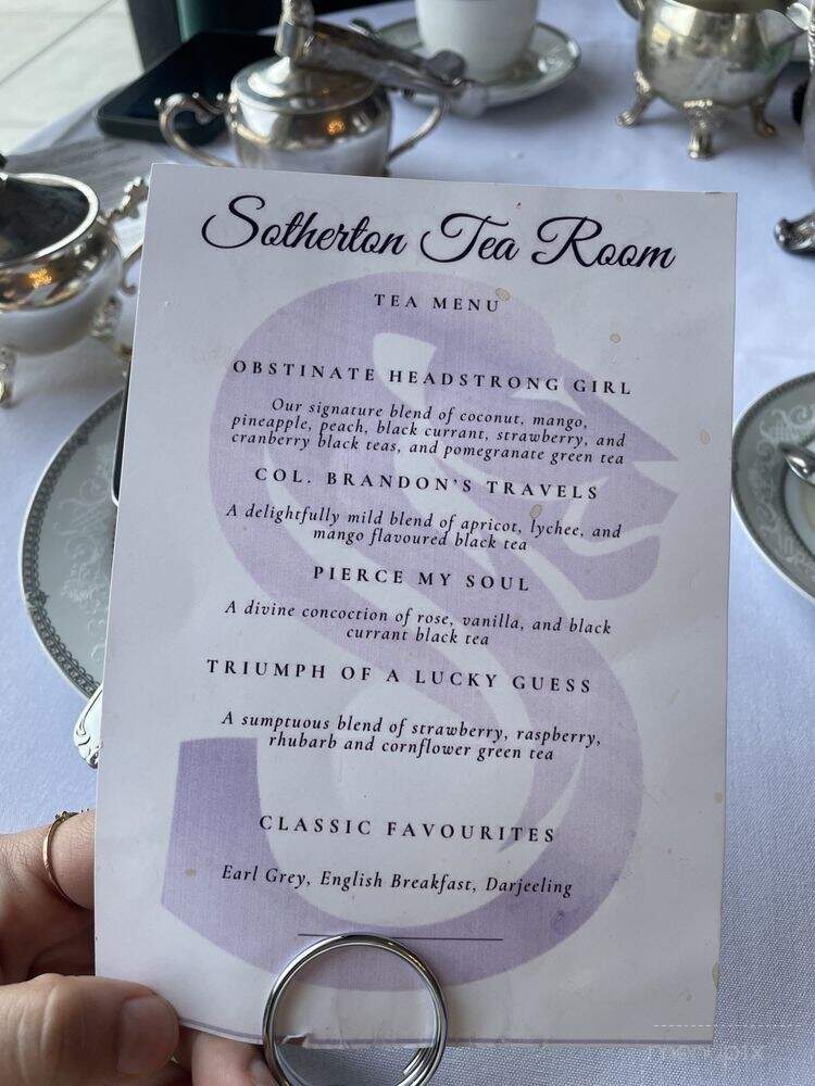 Sotherton Tea Room - Lincoln, CA menu_pic
