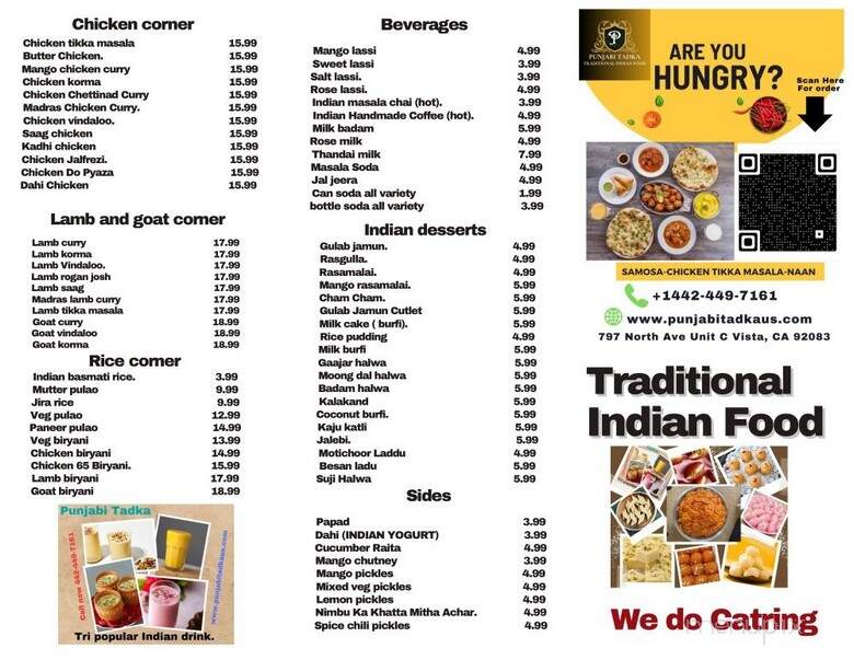 Punjabi Tadka - Vista, CA menu_pic