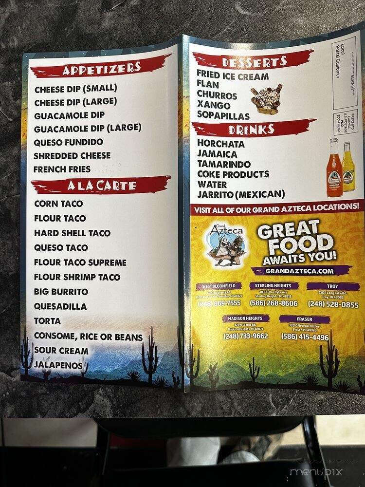 Real Taco Express - Mount Clemens, MI menu_pic