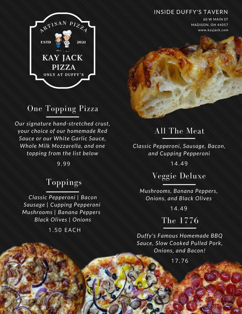 Kay Jack Pizza - Madison, OH menu_pic