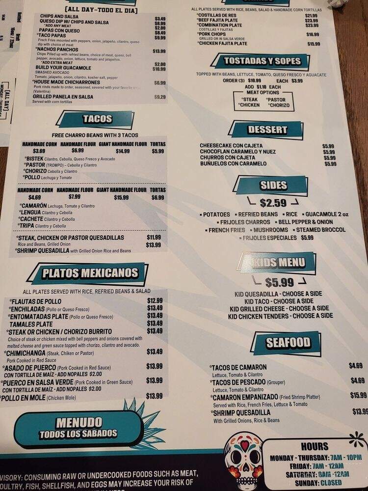 Haydees CafeCantina - Gainesville, GA menu_pic
