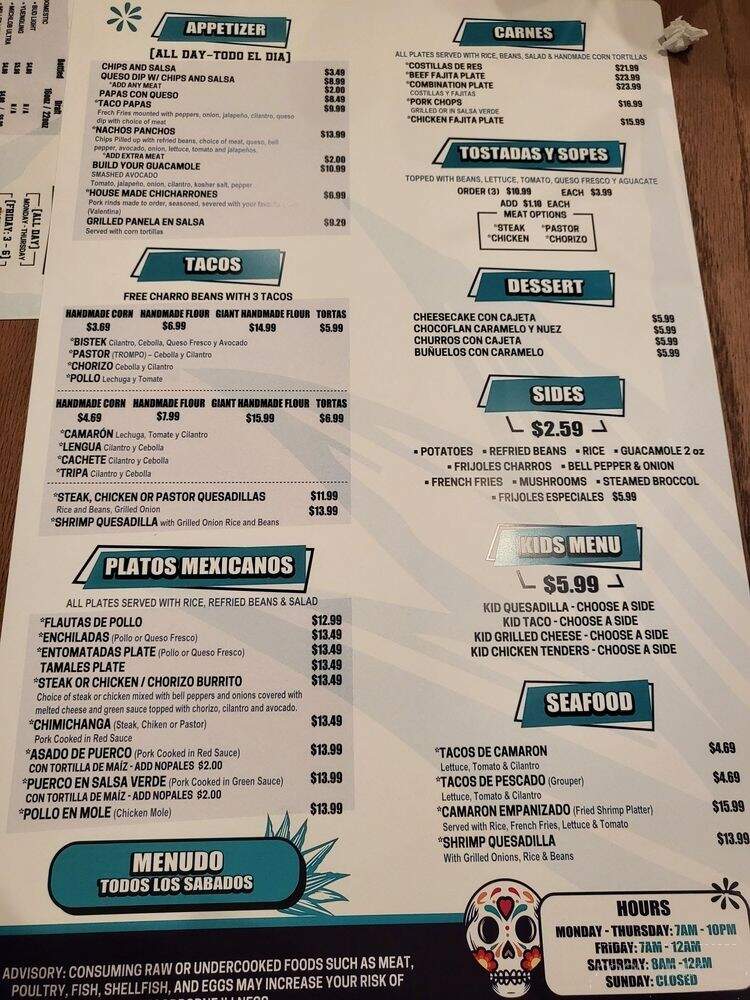 Haydees CafeCantina - Gainesville, GA menu_pic