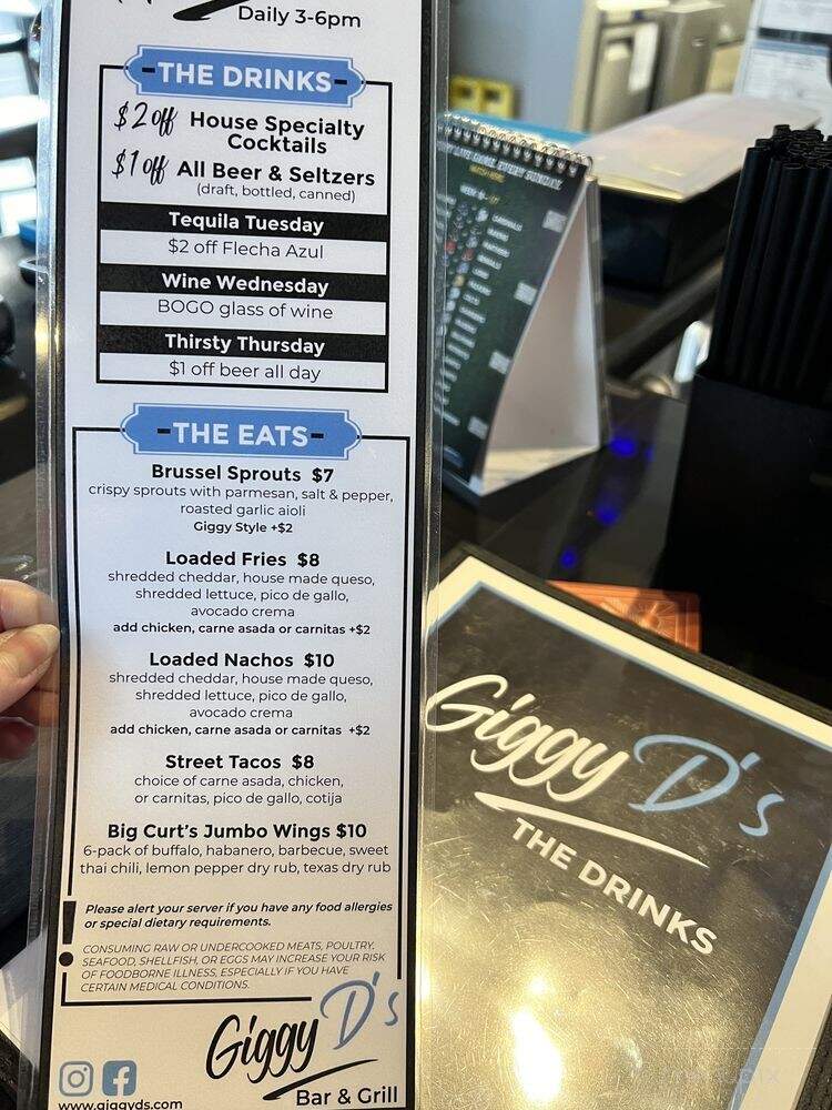 Giggy Ds - Meridian, ID menu_pic