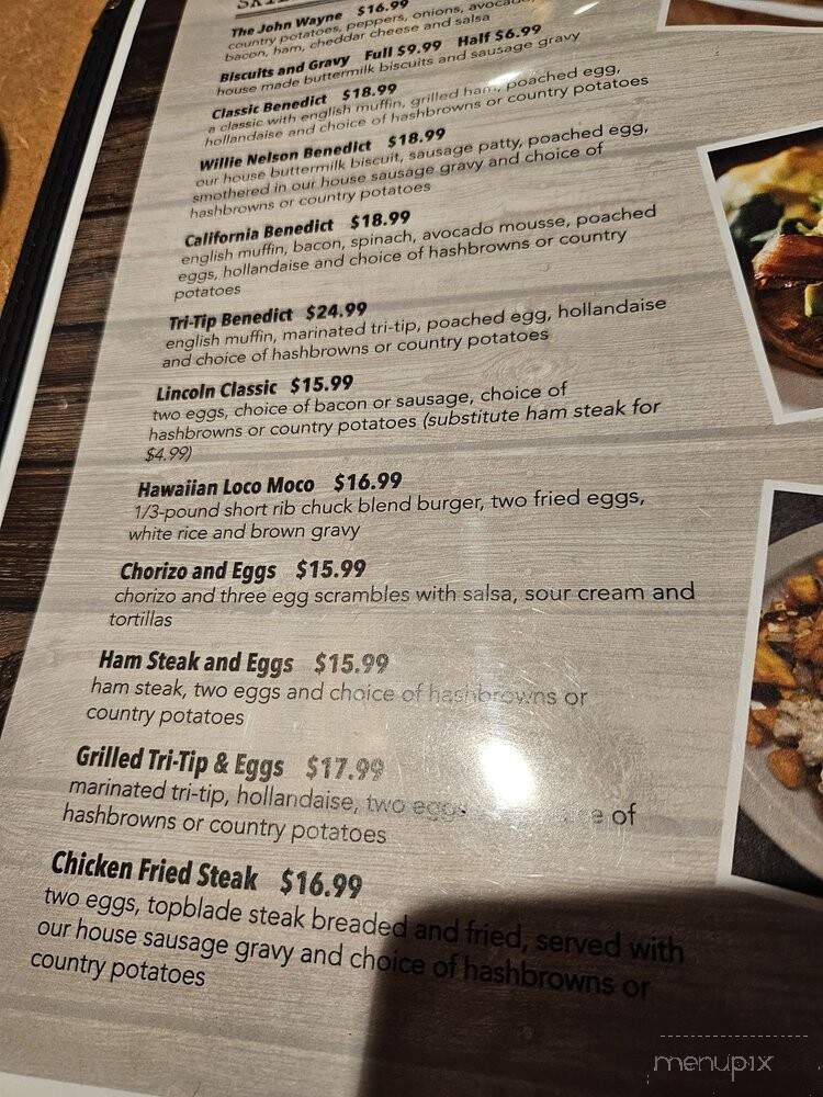 Red's Country Kitchen - Lincoln, CA menu_pic