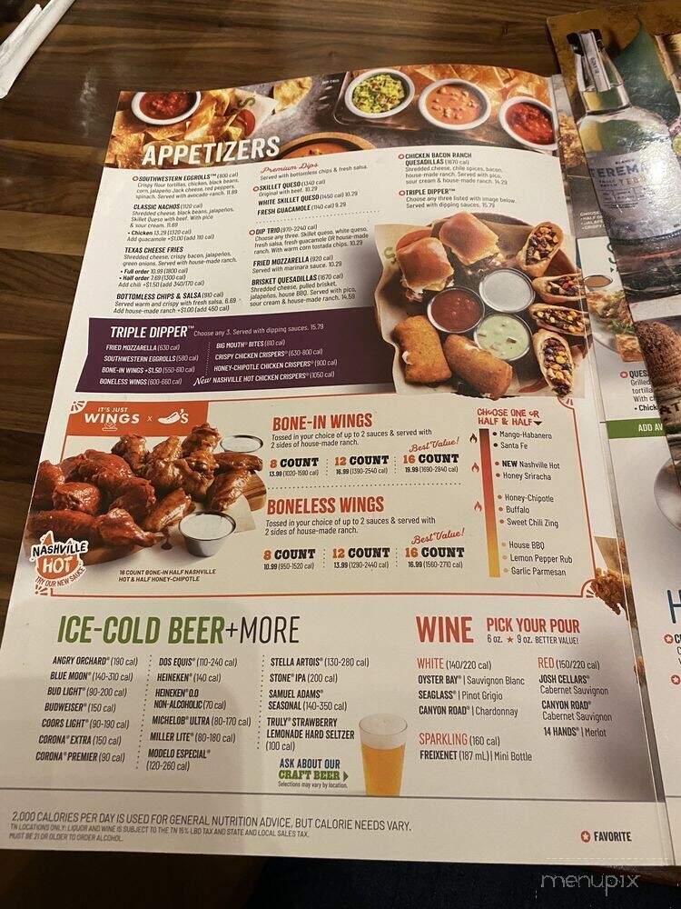 Chili's - Mesa, AZ menu_pic