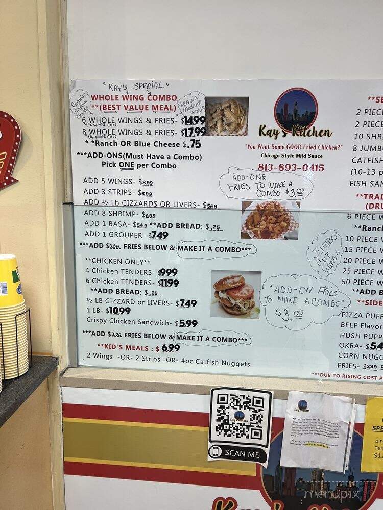 Kay's Kitchen - Tampa, FL menu_pic