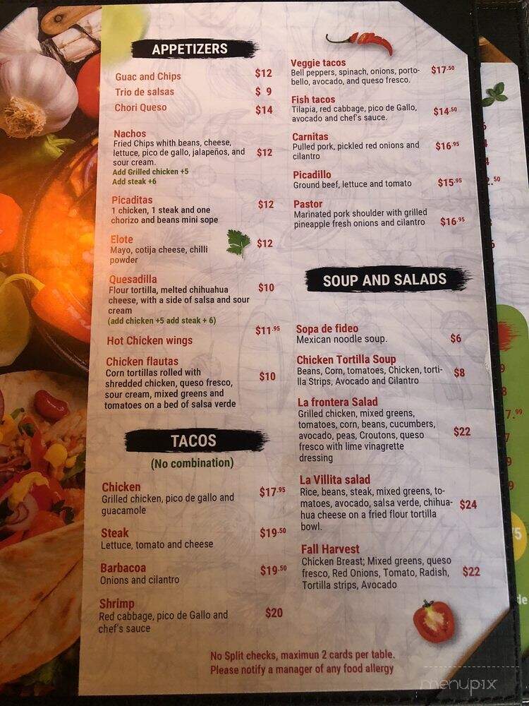 Sal Pique - Park Ridge, IL menu_pic