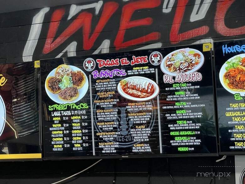 Tacos El Jefe - Los Alamitos, CA menu_pic
