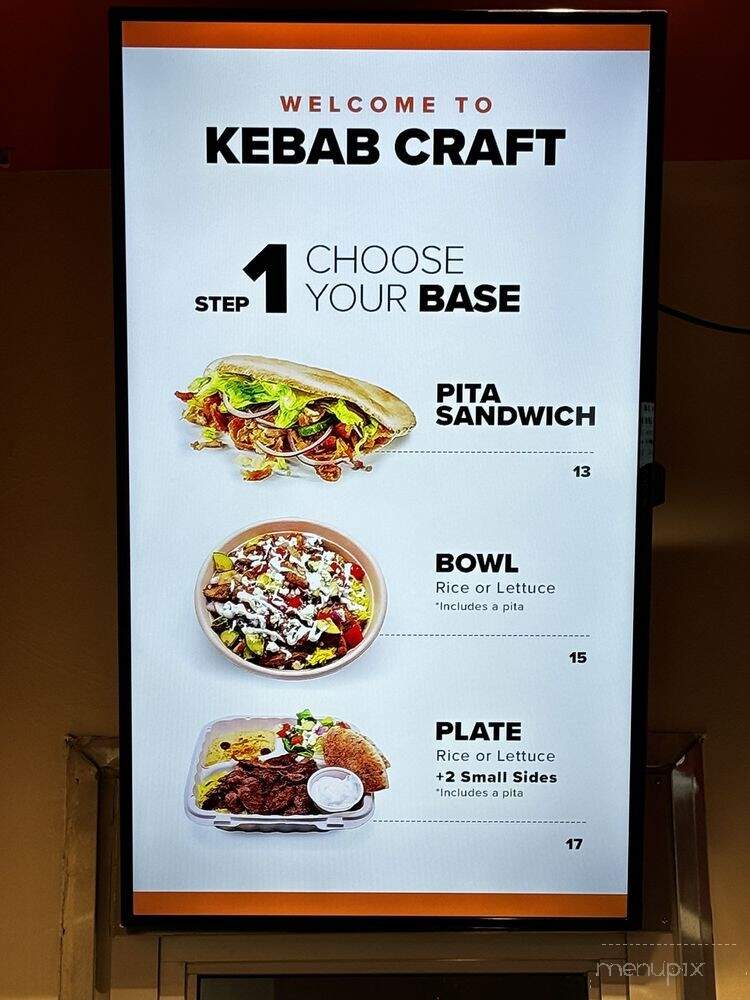 Kebab Craft Mediterranean Grill - Stanton, CA menu_pic