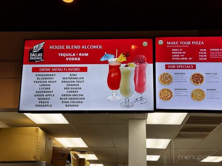 Velarde Pizza and Daiquiris Togo - Dallas, TX menu_pic