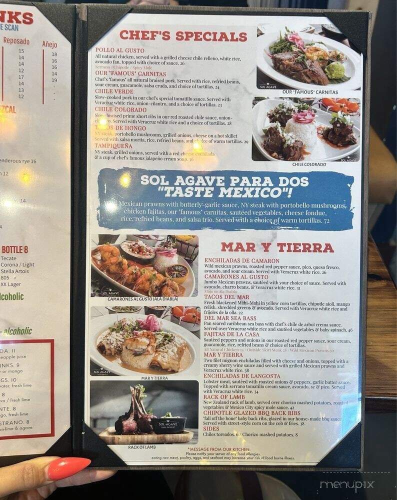 Sol Agave - Salt Lake City, UT menu_pic