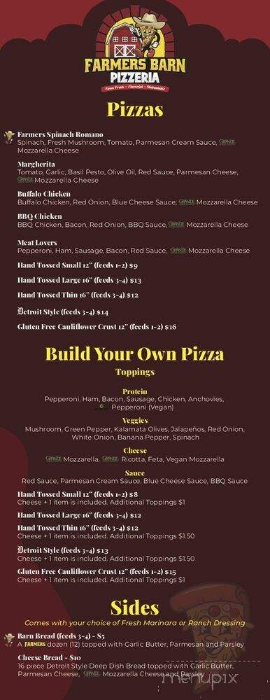 Farmers Barn Pizzeria - Plymouth, MI