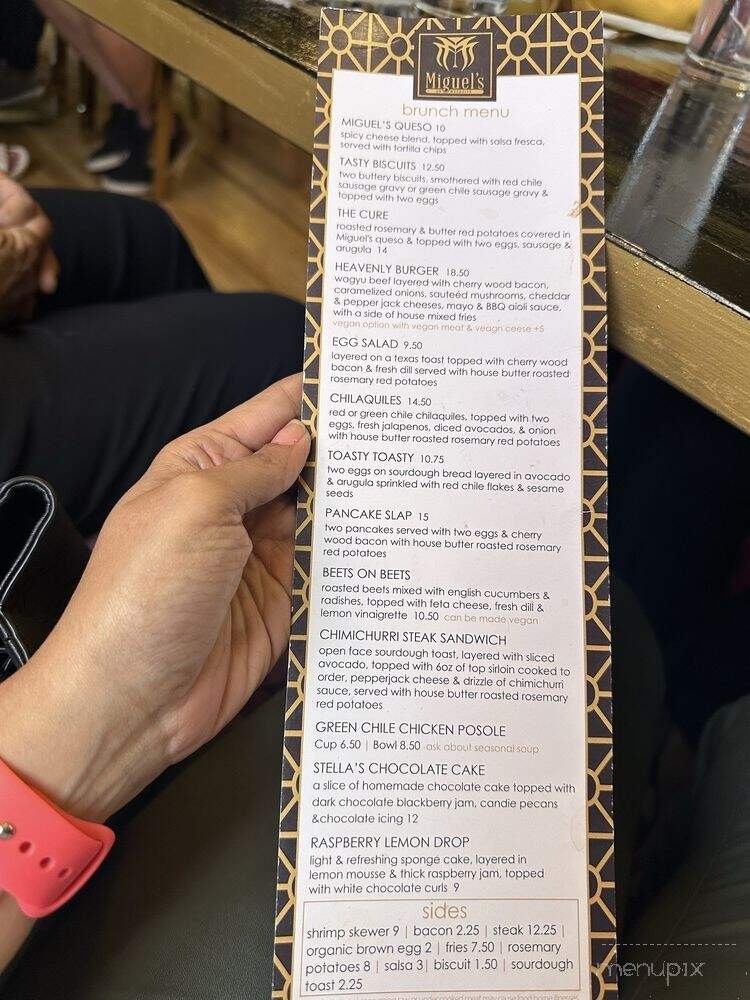 Miguel's On Mesquite - Las Cruces, NM menu_pic