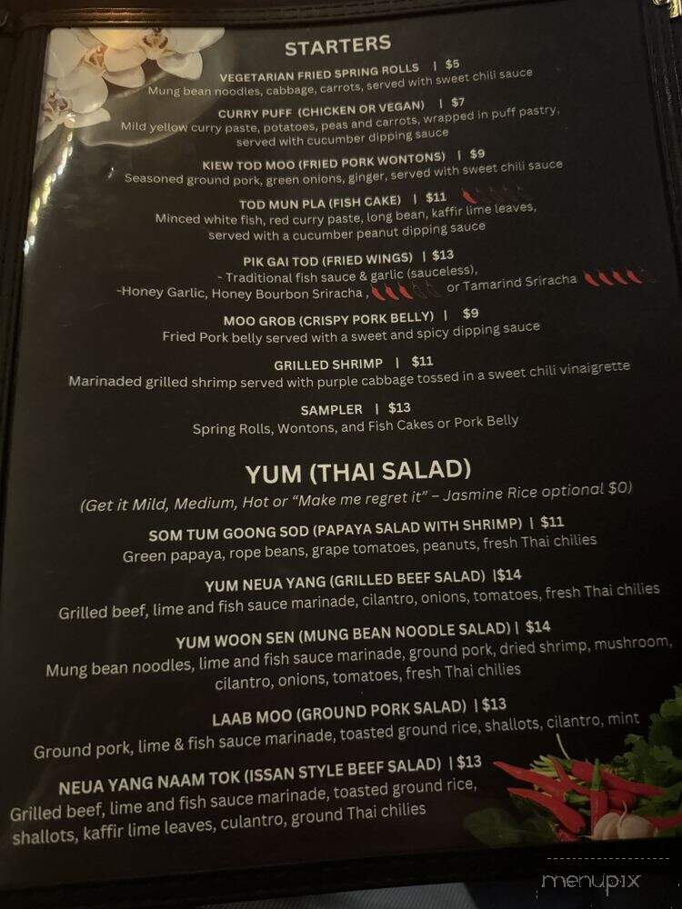 All Thai'd Up - Louisville, KY menu_pic