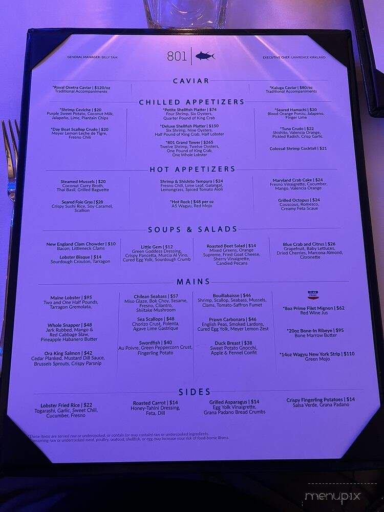 801 Fish - Minneapolis, MN menu_pic