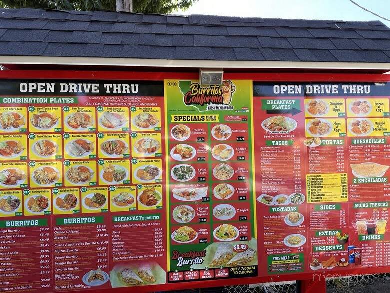 Burritos California - Marysville, WA menu_pic