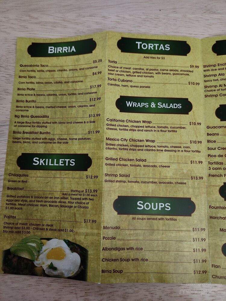 Juanchos Mexican Restaurant - Upland, CA menu_pic