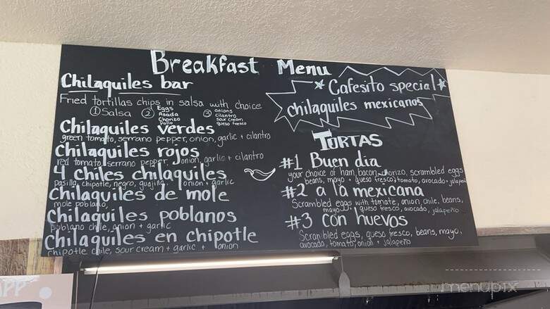 Mi Cafesito Van Ness - Fresno, CA menu_pic